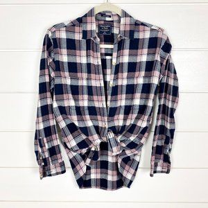 A&F Plaid Button up Shirt, XS.